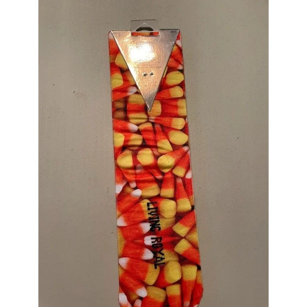 Adult Halloween candy corn Crew socks